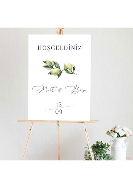 Barış Düğün Salonu Karşılama Panosu