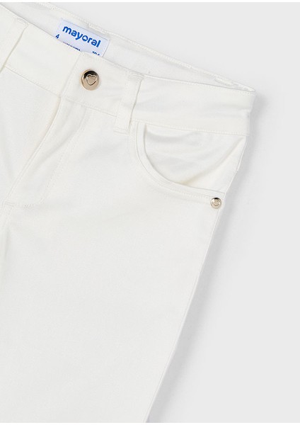 Kız Çocuk Saten Pantolon Krem 3553 modelleri