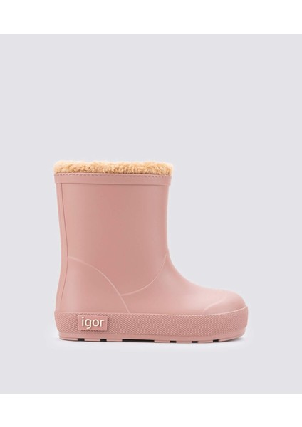 W10306 Yogi Borreguito Igor Marka Içi Kürklü Unisex Çocuk Yağmur Çizmesi Pudra fiyatları