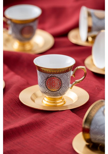 Magnus 6 Kişilik Kahve Fincanı Takımı - 90 ml