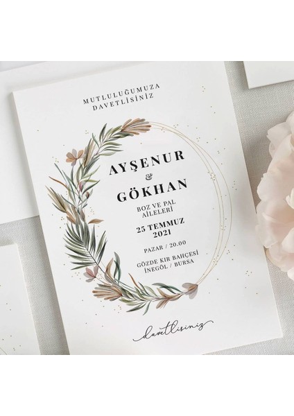 Işıltı Şeffaf Zarflı Düğün Davetiyesi fiyatları