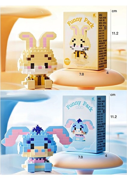 Bricks Winnie The Pooh Karakterleri Rabbit ve Eeyore Premium Seri Yeni Stil