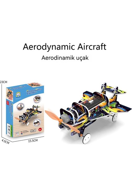 Dıy Aerodinamik Uçak Küçük Yapma Oyuncak Malzeme Paketi (Yurt Dışından)
