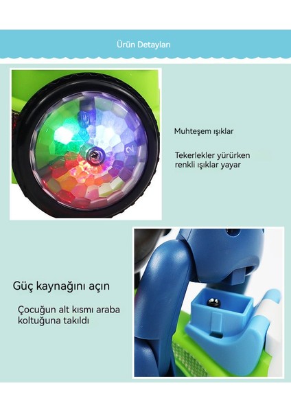 Elektrikli Döner Dublör Üç Tekerlekli Bisiklet Çocuk Oyuncak (Yurt Dışından)