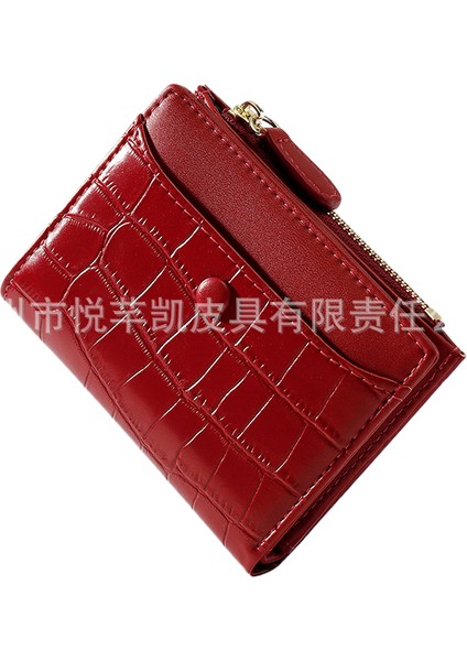 Yeni Taş Desen Moda Çoklu Kart Fermuarlı Cüzdan (Yurt Dışından)