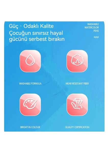 36 Renk Grafiti Fırça Suluboya Kalem Seti (Yurt Dışından)