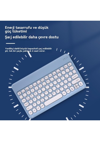 ipad Yuvarlak Tuş Kapağı Bluetooth Klavye Için Taşınabilir Kablosuz (Yurt Dışından) fırsatları