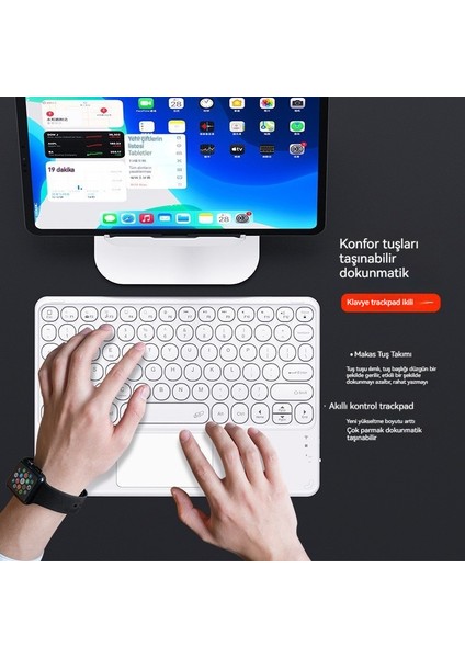 Ince ve Hafif Tuşlar, Dokunmatik Taşınabilir, ipad Tablet Klavyesi Için Uygun (Yurt Dışından) fiyatları