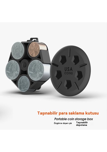 Dışarı Çıkmak Için Kullanışlı Taşıma Madeni Para Saklama Kutusu Için Belde (Yurt Dışından) modelleri