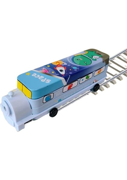 Ilkokul Öğrencileri Için Üç Katmanlı Lokomotif Çok Fonksiyonlu Internet Ünlü Kalem Kutusu (Yurt Dışından)