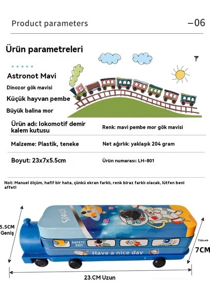 Ilkokul Öğrencileri Için Üç Katmanlı Lokomotif Çok Fonksiyonlu Internet Ünlü Kalem Kutusu (Yurt Dışından) indirimleri