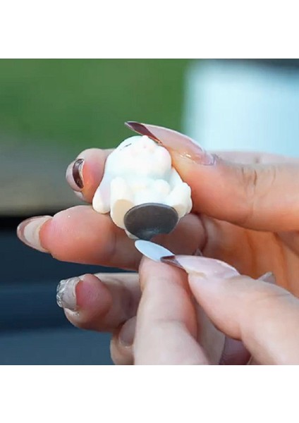 4'lü Mini Tavşan Torpido Araba Süsü Ayna Torpido Araç Süsü