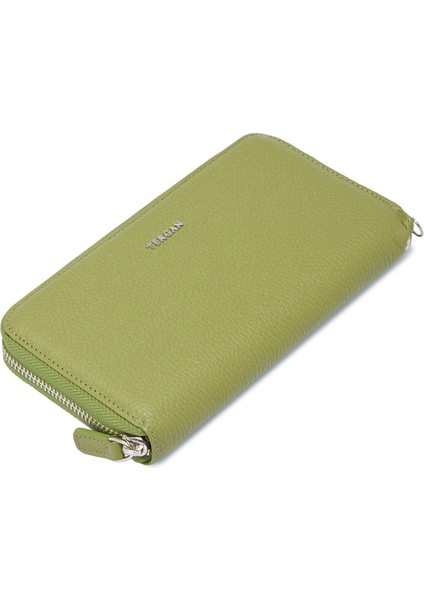 Yeşil Hakiki Deri Kadın Cüzdan - S1CB00005734-G8Z