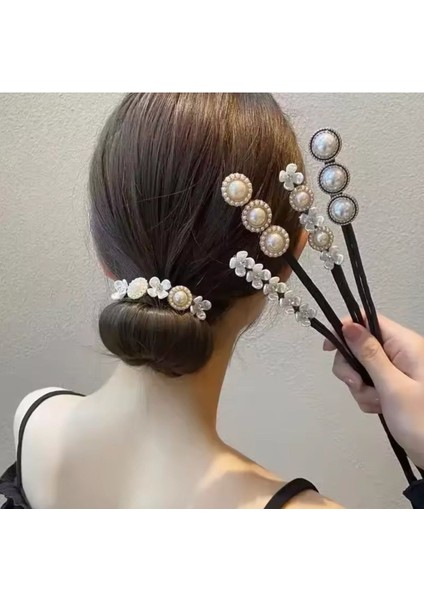 Stellar - Beyaz Çiçekli Kristal Taşlı Katnalabilir Saç Tasarımı Için Saç Bandı Saç Teli Saç Tokası fiyatları