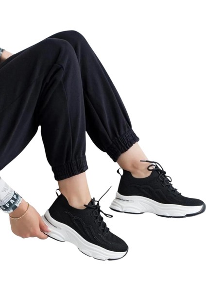 Kadın Premium Triko Taşlı Sneaker Spor Ayakkabı 25Y309 modelleri