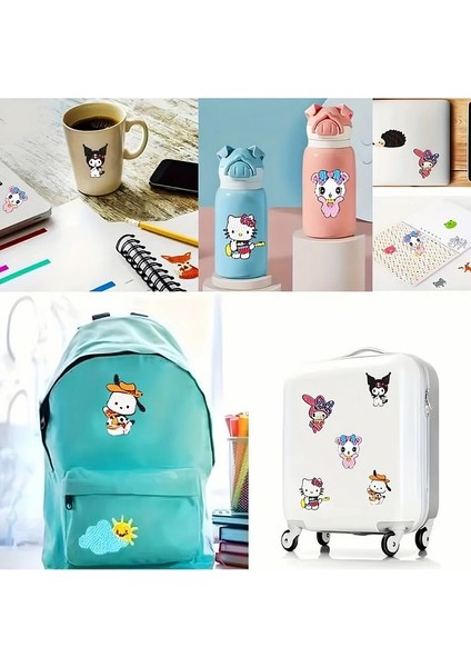 Hello Kitty Sanrio My Melody Temalı Elmas Boyama Sticker Seti – Dıy Kristal Taşlı Etkinlik Kit