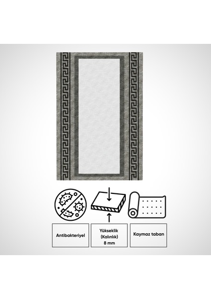 dijital Baskı Yıkanabilir Kaymaz Taban Salon Halısı ve Yolluk
