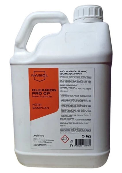Cleanion Pro Cp 5 Lt. Yoğun Köpüklü Araç Yıkama Şampuanı