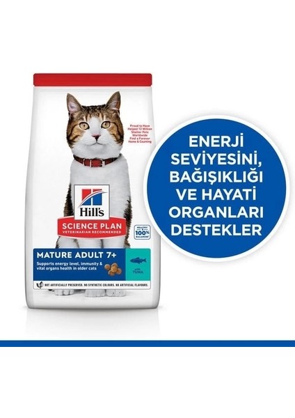 Hills Mature +7 Ton Balıklı Yaşlı Kedi Maması 1.5 kg fiyatları