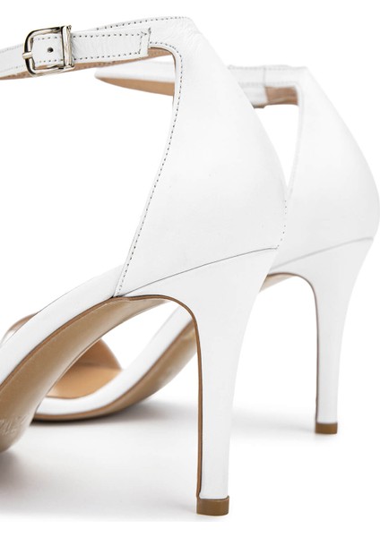 Kadın Hakiki Deri Beyaz Topuklu Ayakkabı 1132 4186 Bn Ayk Y25 Beyaz Dr indirimleri