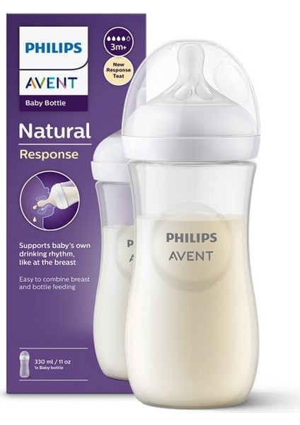 Natural Response PP Biberon 3 Ay+ 330ml SCY906/01