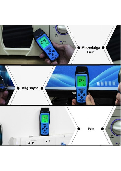 Manyetik Alan Ölçer | Emf Ölçer | Elektromanyetik Alan Şiddeti Ölçer | Smart Sensor AS1392