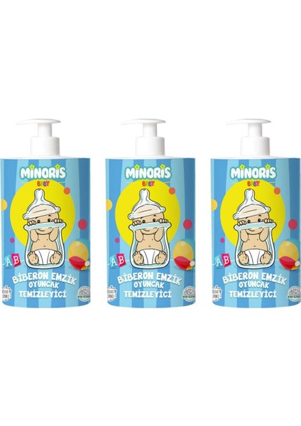 Elite Baby Organik Antialerjik Biberon Emzik Temizleyici 500ML 3'lü Set 1 Adet