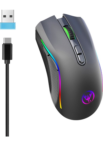 T69 Kablosuz Rgb 4800 Dpı Oyuncu Mouse - 650 Mah Yüksek Kapasiteli Batarya
