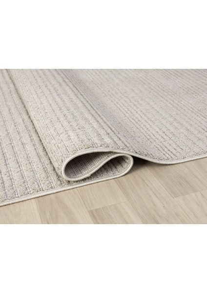 Step Serisi Naturel Bukleli Yumuşak Dokulu Iskandinav Dokuma Halı