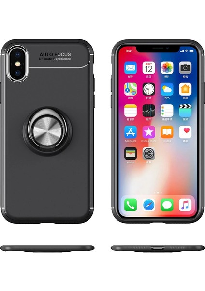 Iphone Xs Max Kılıf Range Yüzüklü Silikon - Mavi Bstmy indirimleri