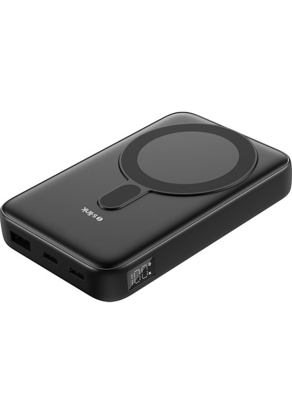 M1051 10000MAH Magsafe 15W + Watch 2.5W HSC22.5W+PD20W+QC3.0 Siyah LCD Taşınabilir Şarj Cihaz