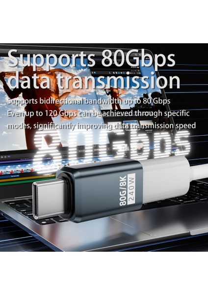 240W Usb-C Adaptör – 80GBPS Veri Aktarımı & 8k Görüntü Desteği ile Ultra Hızlı Şarj indirimleri