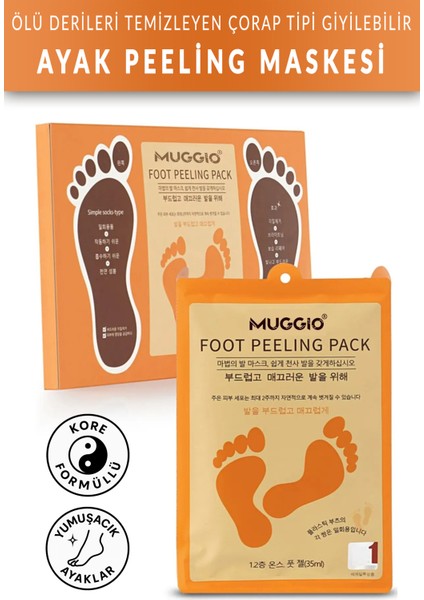 Çorap Tipi Ayak Peeling Maskesi Foot Peeling Pack