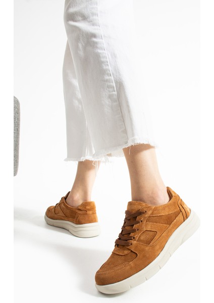 Sverko Kadın Hakiki Süet Deri Taba Spor Ayakkabı modelleri