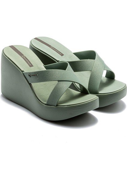 High Fashion Slide Kadın Terlik Yeşil 35/40