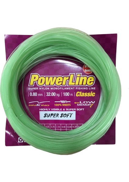 Soft Yeşil 100M Poşet Misina 0,70 mm