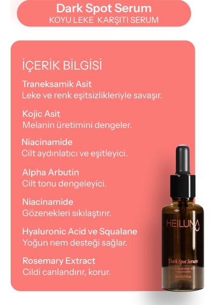 Koyu Leke Karşıtı Serum modelleri