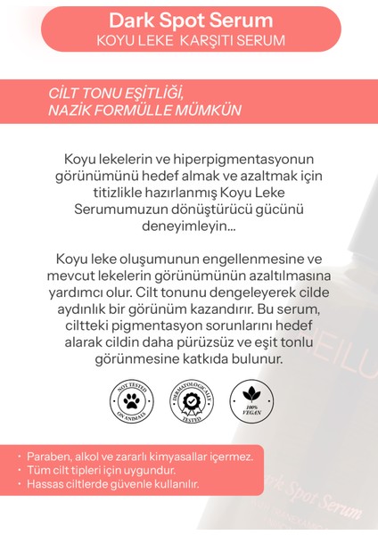 Koyu Leke Karşıtı Serum indirimleri