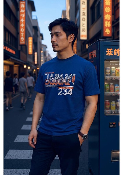 Erkek Dijital Baskılı Pamuklu T-Shirt fırsatları