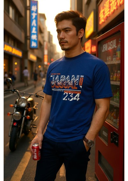 Erkek Dijital Baskılı Pamuklu T-Shirt indirimleri