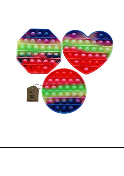 Enefendi Popi̇t Oyuncak Hedi̇yeli̇k Gökkuşaği Esnek Eği̇ti̇ci̇ Duyusal Pop It Oyuncaği Buble Fi̇dget fiyatları