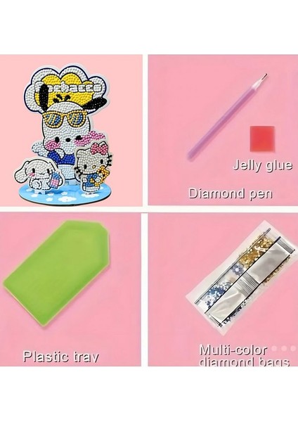 Pochacco, Hello Kitty ve Cinnamoroll 3'lü Elmas Boyama Seti fırsatları