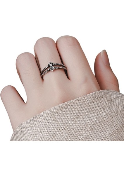 Çok Yönlü Moda Retro Yüzük Kadın Çapraz Oyma Punk Kişilik Kore Versiyonu Bayanlar Soğuk Stil Açık Işaret Parmağı Yüzük (Yurt Dışından) fiyatları