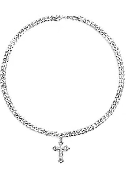 Haç Kolye Erkek Küba Kolye Üst Düzey Aksesuar Zinciri (Yurt Dışından) indirimleri