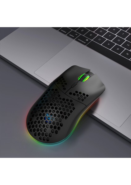 T66 Kablosuz 3 Modlu Mouse - 650 Mah Batarya -12000 Fps - 20G - Rgb Aydınlatma