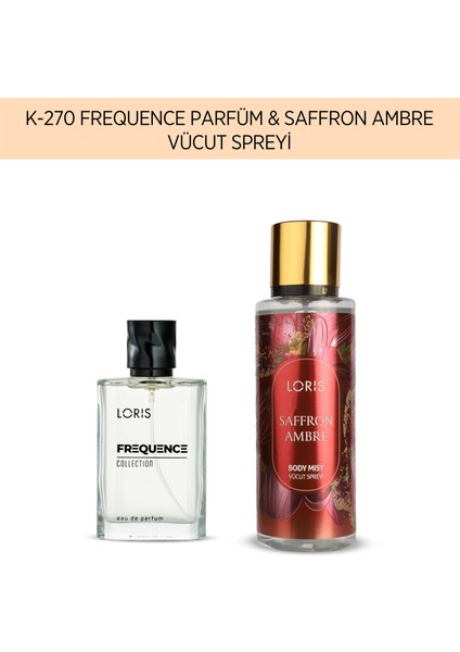 K-270 Kadın Parfüm & Saffron Ambre Vücut Spreyi