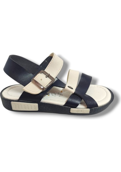 1501-20 Anatomik Çirt Bant Erkek Çocuk Sandalet Lacivert Beyaz fiyatları
