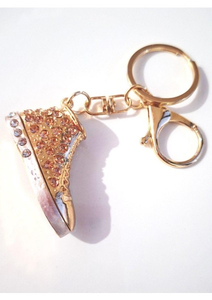 Lüks Hediyelik Zirkon Taşlı Modern Spor Ayakkabı Anahtarlık - Çanta Süsü 11,5 cm modelleri