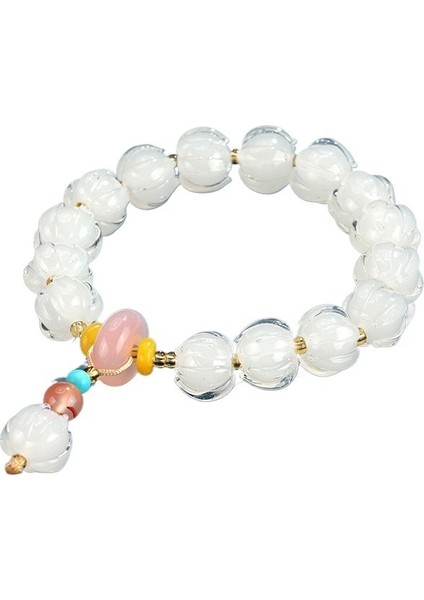 Yeni Varış Mushan Mor Uyanış Aslan Cam Lotus Bodhi Bileziği Kadın Tüm Uyumlu Üst Düzey Bilezik (Yurt Dışından)