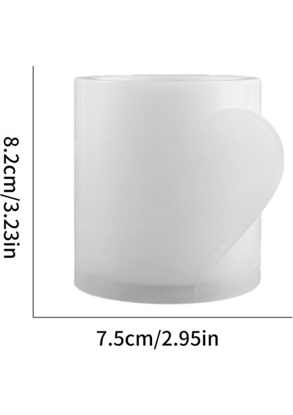 Silikon Kalıp Beton Yarım Kalp Çiçek Saksıları Sukulent Saksılar ve Mumluk Kalıbı fiyatları